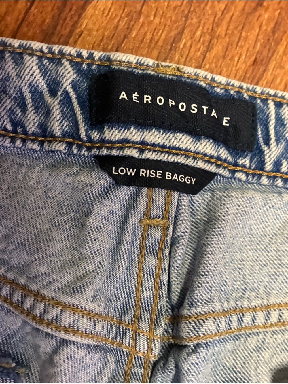 Aeropostale Light Blue Low Rise Baggy Jeans